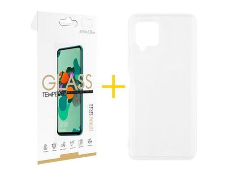 Pack 1 Película 2.5D + Funda SKYHE para Samsung Galaxy A22 4G Silicona Líquida Incoloro Clear