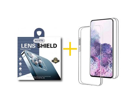 Juego 1 X Película de Cámara trasera + Funda Accetel por Apple iPhone 14 Plus Dupla 360º Incoloro Clear