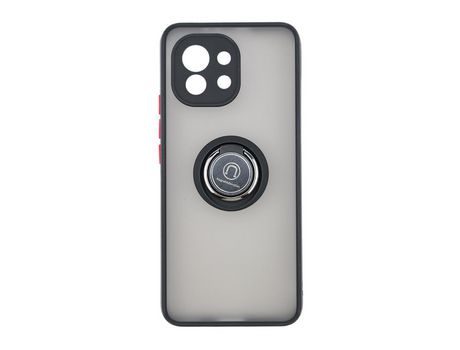 Funda ACCETEL para Xiaomi MI 11 Lite 5G Gel Bumper con Anillo Negro