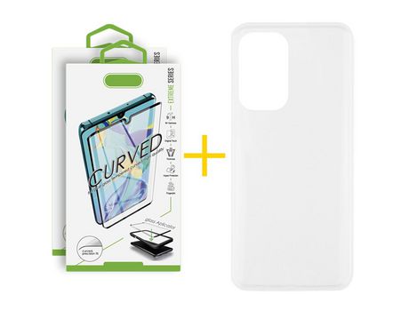 Pack 2 Películas Curvado + Funda SKYHE para Xiaomi 12S Pro Silicona Liso Incoloro Clear