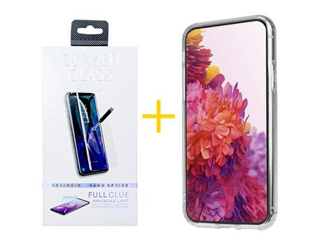 Juego 1 X Película de Vidrio Templado Antiestático y Funda SKYHE por Apple iPhone 14 Gel Reforzado Incoloro Clear