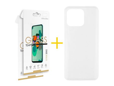 Pack 2 Películas 2.5D + Funda SKYHE para Xiaomi MI 11 Lite 5G NE Silicona Liso Incoloro Clear