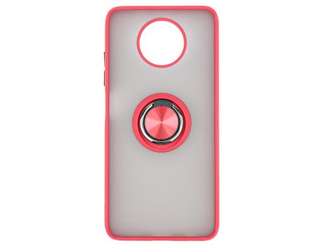 Funda SKYHE por Xiaomi Redmi Note 9T Gel Bumper con Anillo Rojo