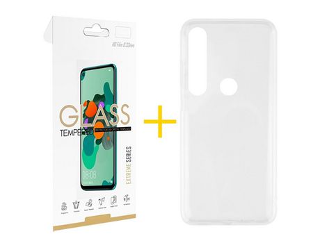 Pack 1 Película 2.5D + Funda SKYHE por Huawei P Smart 2019 Silicona Líquida Incoloro Clear