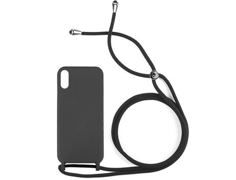 Funda ACCETEL para Xiaomi Redmi 9AT Gel con Cordón Negro