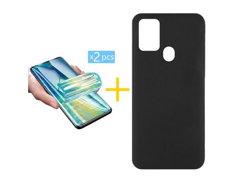 Kit 1 Protector de Pantalla de Hidrogel + Carcasa para TCL 305.0 GANDY Negro