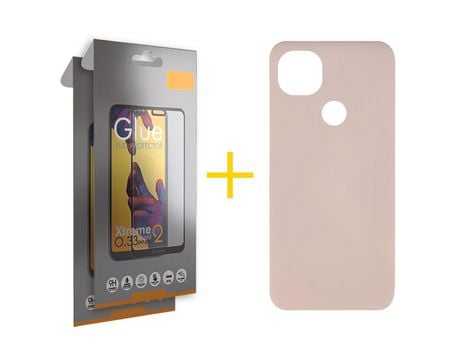 Pack 2 Películas Full + Funda SKYHE por Xiaomi Redmi 9C NFC Silicona Líquida Rosa