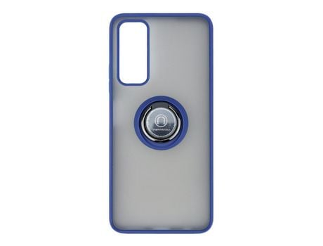 Funda ACCETEL para Huawei P Smart 2021 Gel Bumper con Anillo Azul