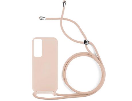 Funda ACCETEL para Huawei P Smart 2021 Gel con Cordón Rosa Pastel