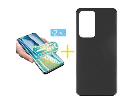 Pack 2x Película de Hydrogel + Funda SKYHE Xiaomi 12 Lite Silicone Liso Peto