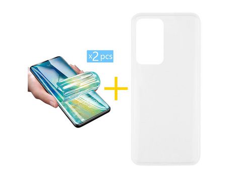 Carcasa ACCETEL para Xiaomi 12T Pro + 2 Protectores de Hidrogel (Transparente)