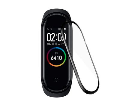 Película Protectora de Pantalla Gel Full Cover con Bordas Pretas para Xiaomi Mi Band 7