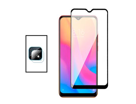 Kit Película Protectora para Cámara Trasera + Película Cristal Templado GorilasGlass para Xiaomi Redmi 10C/Negro