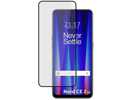 Película Cristal Templado Completo 5D Full Glue Negro para Oneplus Nord CE 2 5G Vidrio