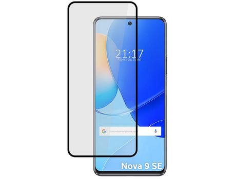 Película Cristal Templado Completo 5D Full Glue Negro para Huawei Nova 9 SE Vidrio