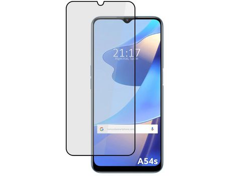 Película Cristal Templado Completo 5D Full Glue Negro para Oppo A54s Vidrio
