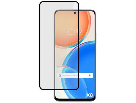 Película Cristal Templado Completo 5D Full Glue Negro para Huawei Honor X8 Vidrio