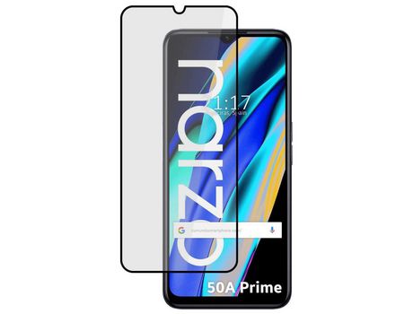 Película Cristal Templado Completo 5D Full Glue Negro para Realme Narzo 50A Prime Vidrio