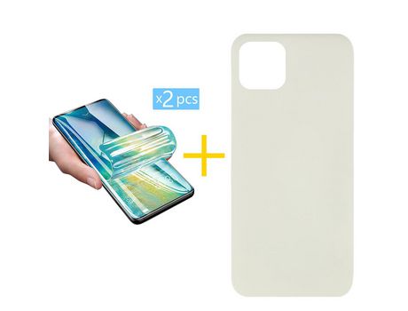 Pack 2 Películas + Funda SKYHE para Apple iPhone 13 Mini Silicona Líquida Arena