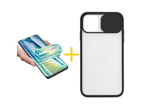 Pack 1 Película + Funda SKYHE para Apple iPhone 13 Mini Gel Protteción Cámara Negro