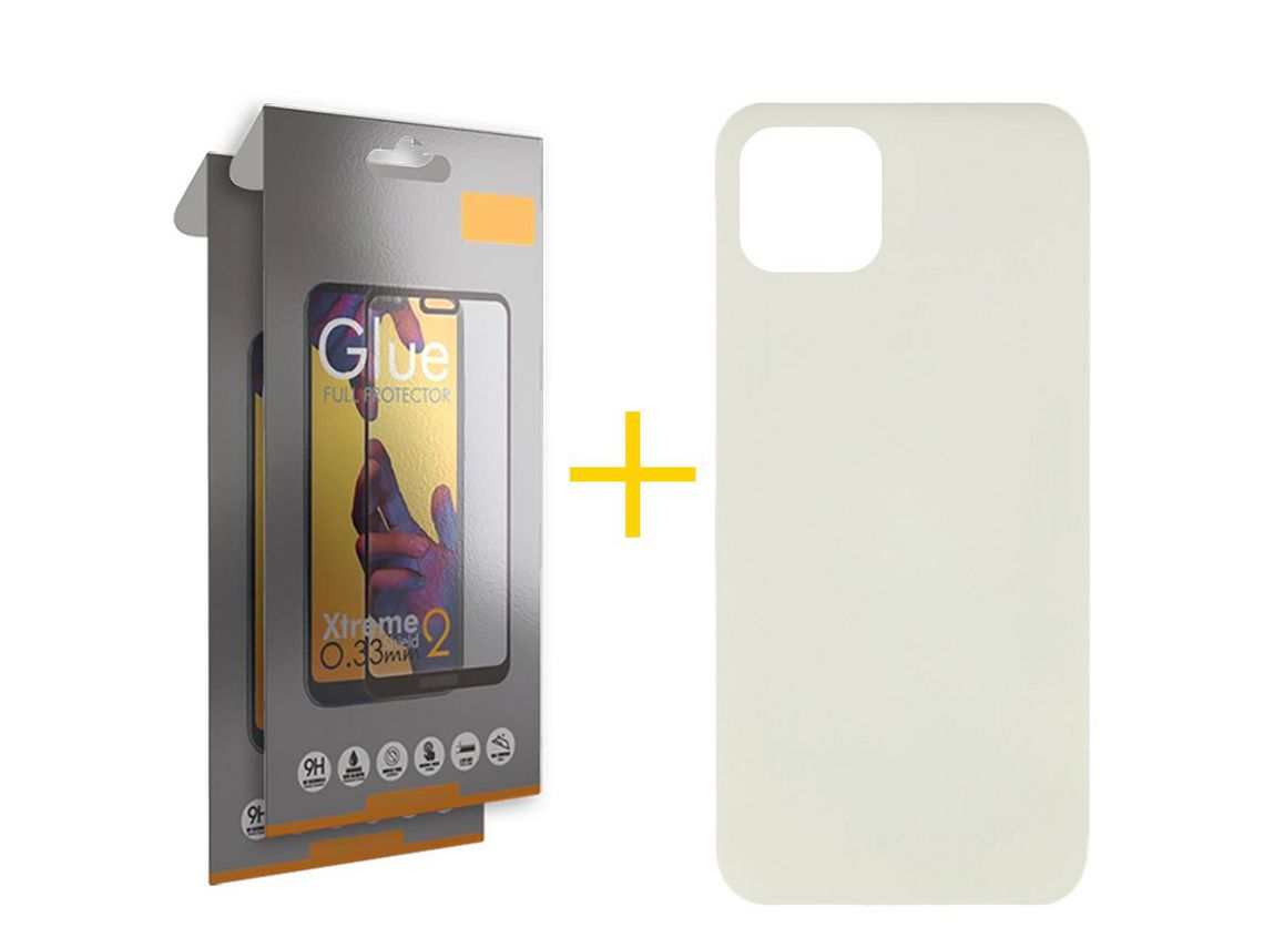 Pack 2 Películas Full + Funda SKYHE para Apple iPhone 13 Pro Max Silicona Líquida Arena