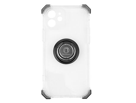 Funda ACCETEL para iPhone 12 Mini Gel Bumper con Anillo Transparente Clear