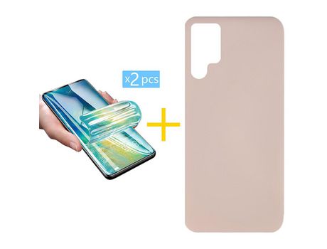 Carcasa + 2 Protectores de Pantalla para Samsung Galaxy S22 Plus 5G SKYHE Rosa Pastel