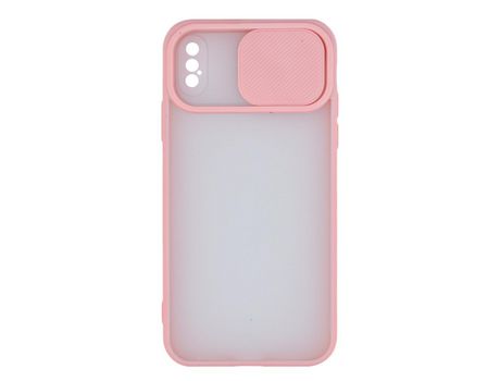 Funda ACCETEL para iPhone XR Gel Protección Cámara Rosa