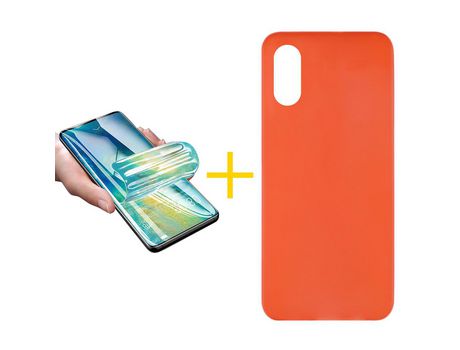 Pack 1 Película + Funda SKYHE por Apple iPhone XS Max Silicona Liso Rojo