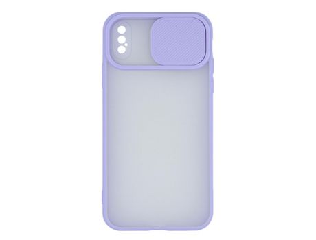 Funda ACCETEL para iPhone XR Gel Protección Cámara Violeta