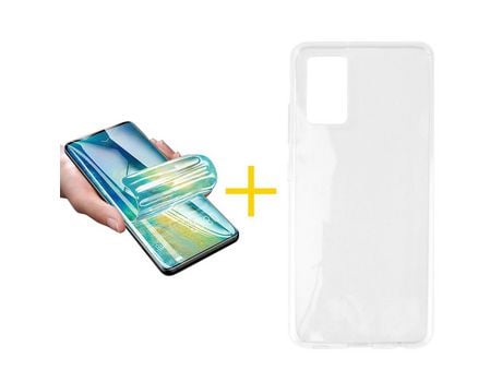 Pack 1 Película + Funda SKYHE por Samsung Galaxy A53 5G Silicona Liso Incoloro Clear