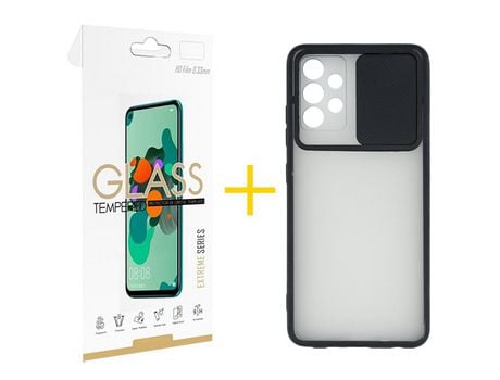 Pack 1 Película 2.5D + Funda SKYHE por Samsung Galaxy A33 5G Gel Protteción Cámara Negro