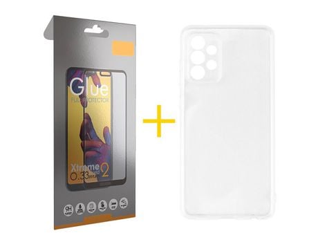 Pack 1 Película Full + Funda SKYHE por Samsung Galaxy A33 5G Silicona Líquida Incoloro Clear