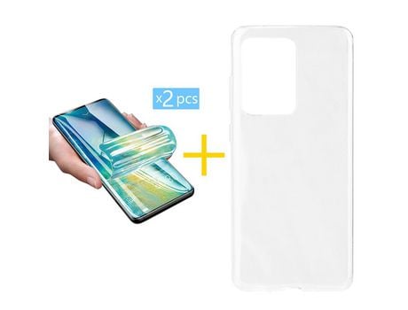 Pack 2 Películas + Funda SKYHE por Samsung Galaxy S20 Ultra 5G Silicona Liso Incoloro Clear