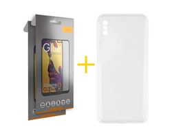Pack 2 Películas Full + Funda SKYHE por Apple iPhone / XS Silicona Líquida Incoloro Clear