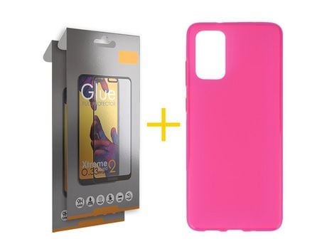 Pack 2 Películas Full + Funda SKYHE por Samsung Galaxy S20 FE 5G Silicona Liso Rosa