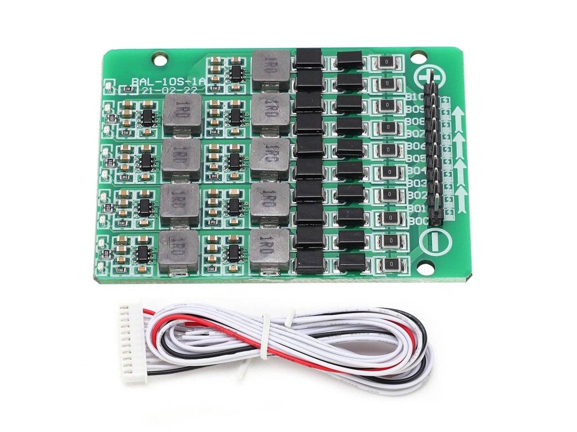 Placa De Balanceo Activo Para Baterías 10 Celdas Universal Ternaria Hierro-litio Módulo Pin Fila Sola 2.54