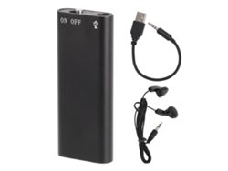Reprodutor Mp3 Mini Gravador De Voz Com Cancelamento De Ruído Bateria De Longa Duração 8gb Para Aulas Reuniões