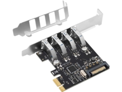 Tarjeta Adaptadora Pciexpress Usb 3.0 De Bajo Consumo Energético Con Controlador Vl805 E Instalación Sin Herramientas.