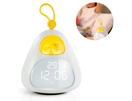 Reloj despertador Nest of Time con luz nocturna blanca ZMDECQNA