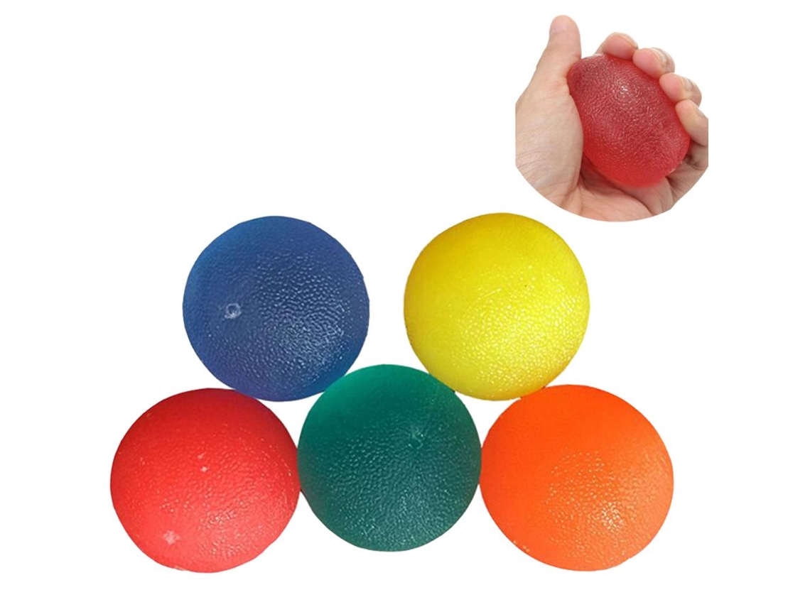 2026rebe-5 Pelotas De Agarre Tpr Para Entrenamiento De Fuerza Y Alivio Del Estrés Para Adultos Y Niños