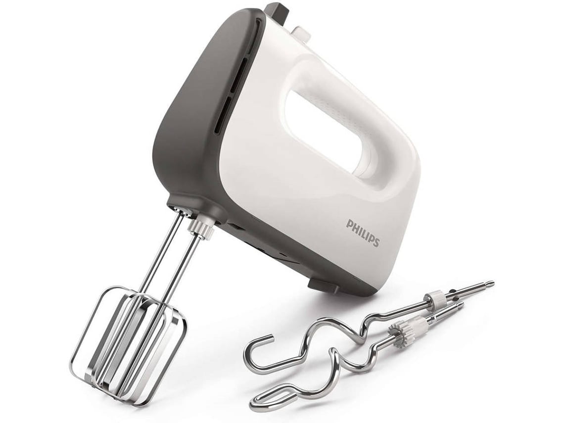 Batidora Amasadora PHILIPS HR3740/00 (450 W - Blanco y Gris)