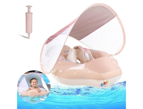 Flotador para Bebé Asiento Hinchable Flotador Anillos de Natación con Sombrilla Flotador para Bebé de 6 Meses a 30 Meses PIMPIMSKY