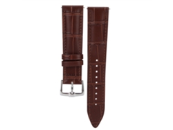 Correa de reloj ajustable unisex, marrón, 20 mm