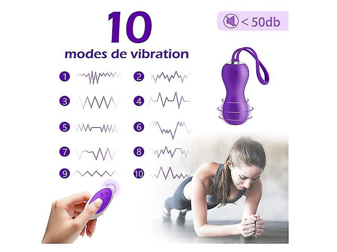 Huevo Vibrador Inalámbrico, Bolas De Kegel De Silicona Médica Para Mujeres Que Fortalecen Los Músculos Del Suelo Pélvico Y El Control De La Vejiga.