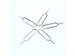 Herramienta Para Extraer La Bandeja De La Tarjeta Sim Con Llave Pin Para Iphone, Ipad, Samsung Galaxy Y Más (paquete De 5 Unidades, Color Plata)