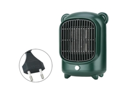 Calefactor Portátil, Económico Y Silencioso De 500 W Con Protección Contra Sobrecalentamiento - Verde
