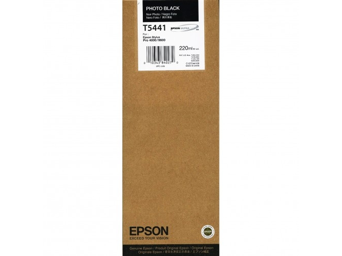 Cartucho de tinta original EPSON, T5441 220 ml , Negro foto, C13T544100