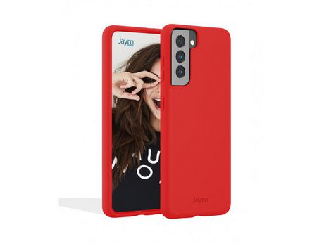Carcasa de Silicona JAYM Rojo Para Samsung Galaxy S22 Plus