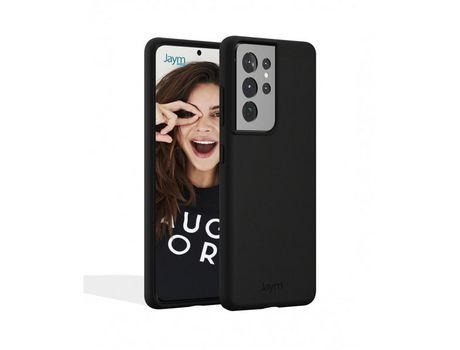 Carcasa de Silicona JAYM Negra Para Samsung Galaxy S22 Ultra